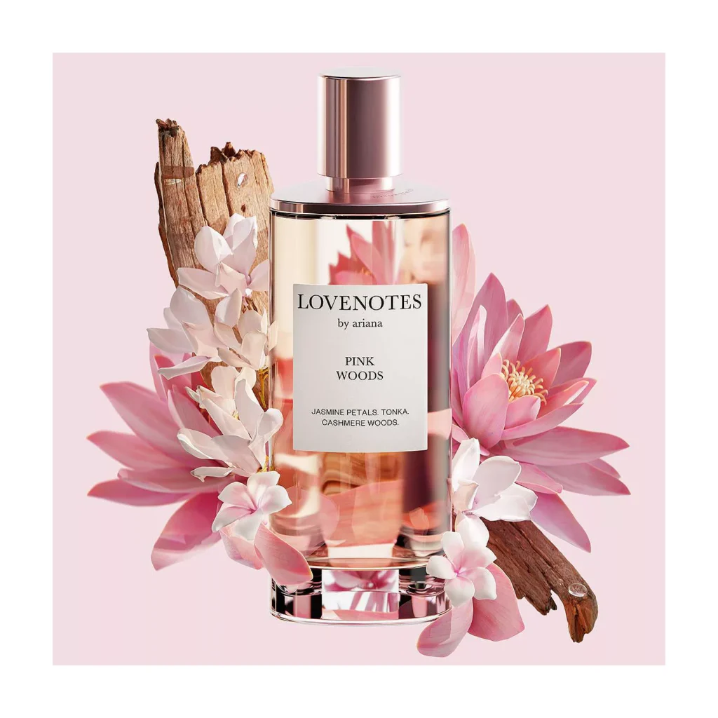 Ariana Grande love notes perfume bottle