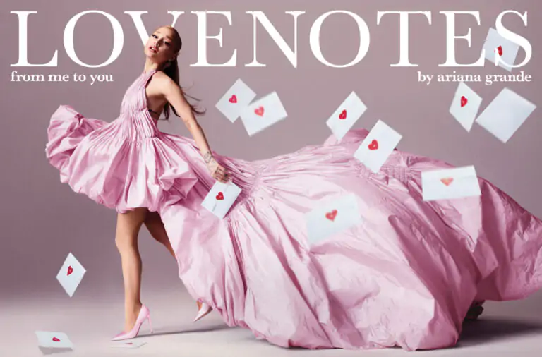 Ariana Grande, in partnership with Luxe Brands for love notes perfume