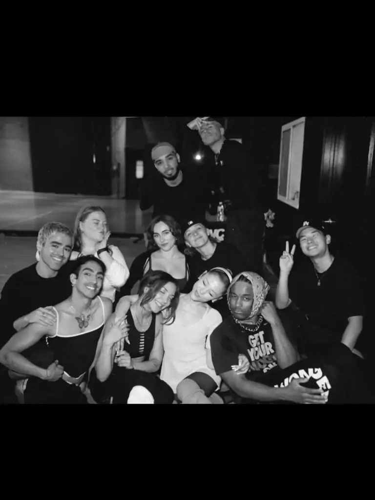 ariana grande and dancers for eternal sunshine tour